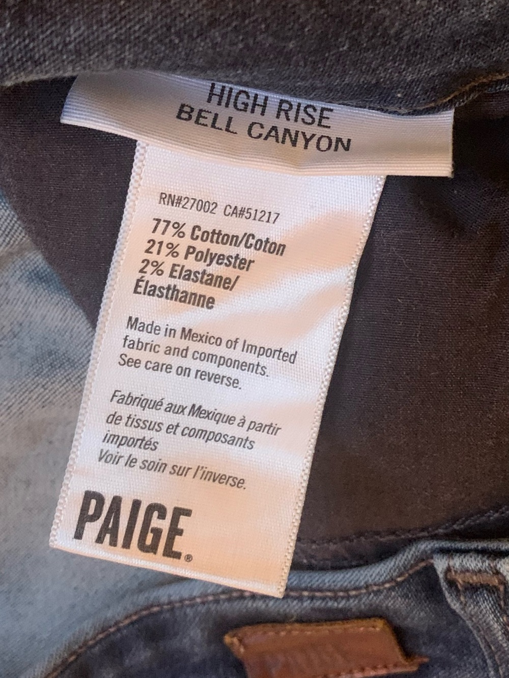 PAIGE Dark Blue Flare Jeans - Picture 6 of 8
